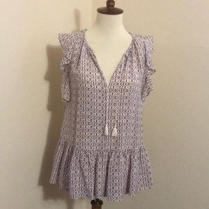 Madewell Sleeveless Silk Blouse XS